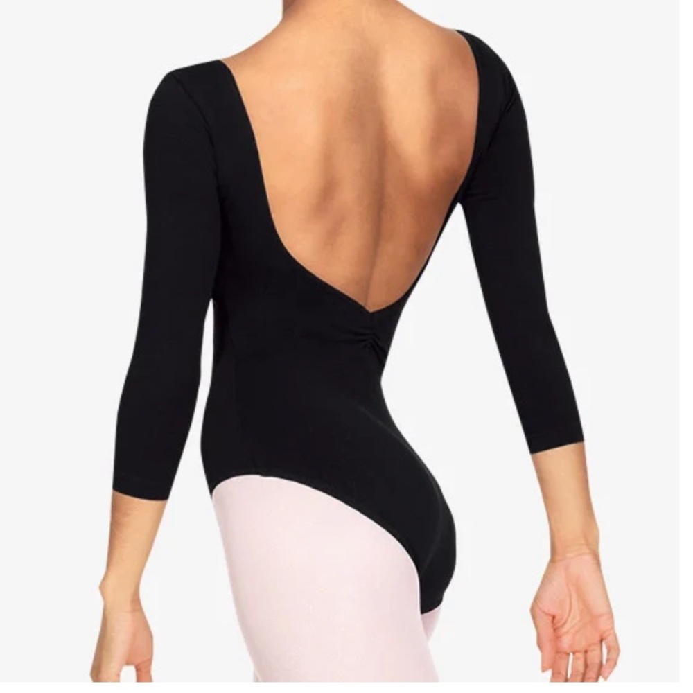 Bloch | Three Quarter Sleeve Scrunch Leotard (L)